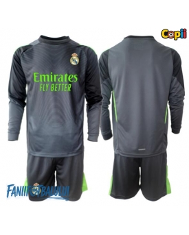 Real Madrid Portarii Echipament de Fotbal Replică 2025-26 Copii Treilea Mâneci Lungi (+ Șorturi)